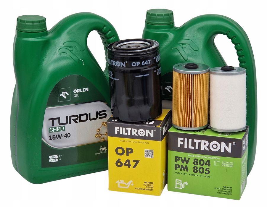 Olej 10L + Filtry Filtron Zestaw Do Ursus C330 C360 Turdus Shpd