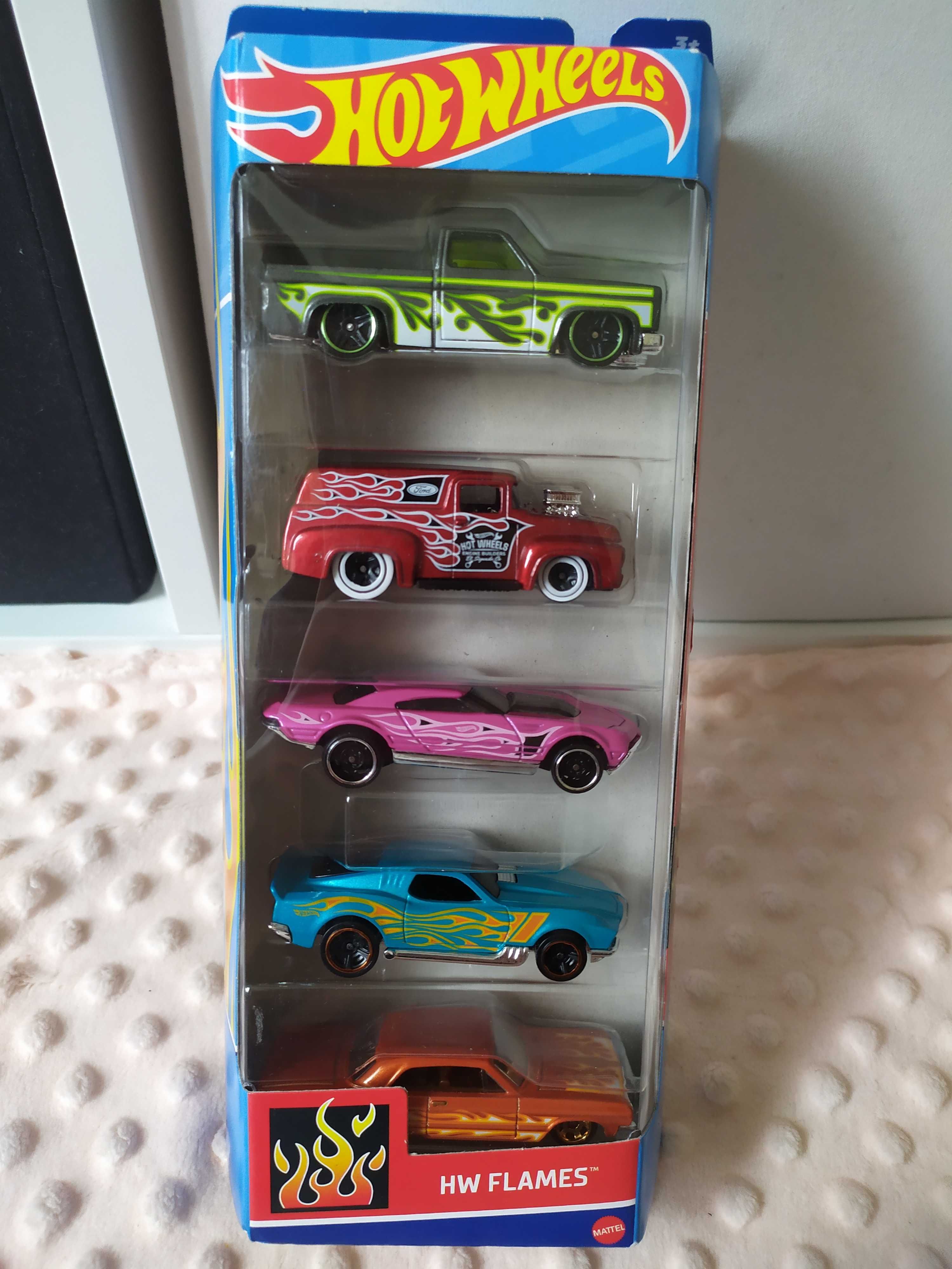 Hot Wheels Flames zestaw samochodów 5 pack