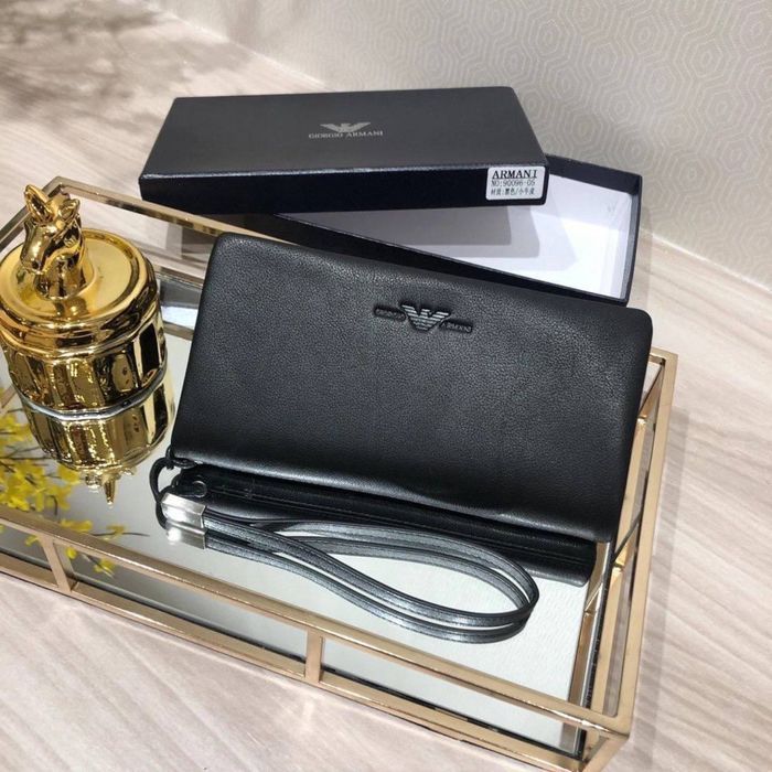 Мужской кожаный клатч армани уценка уцінка чоловічий гаманець шкіряний