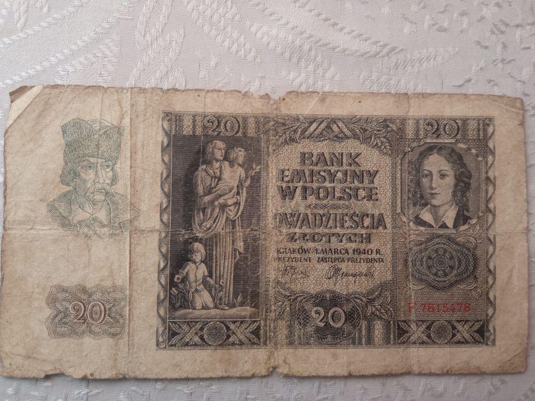 20 злотих 1940 р.