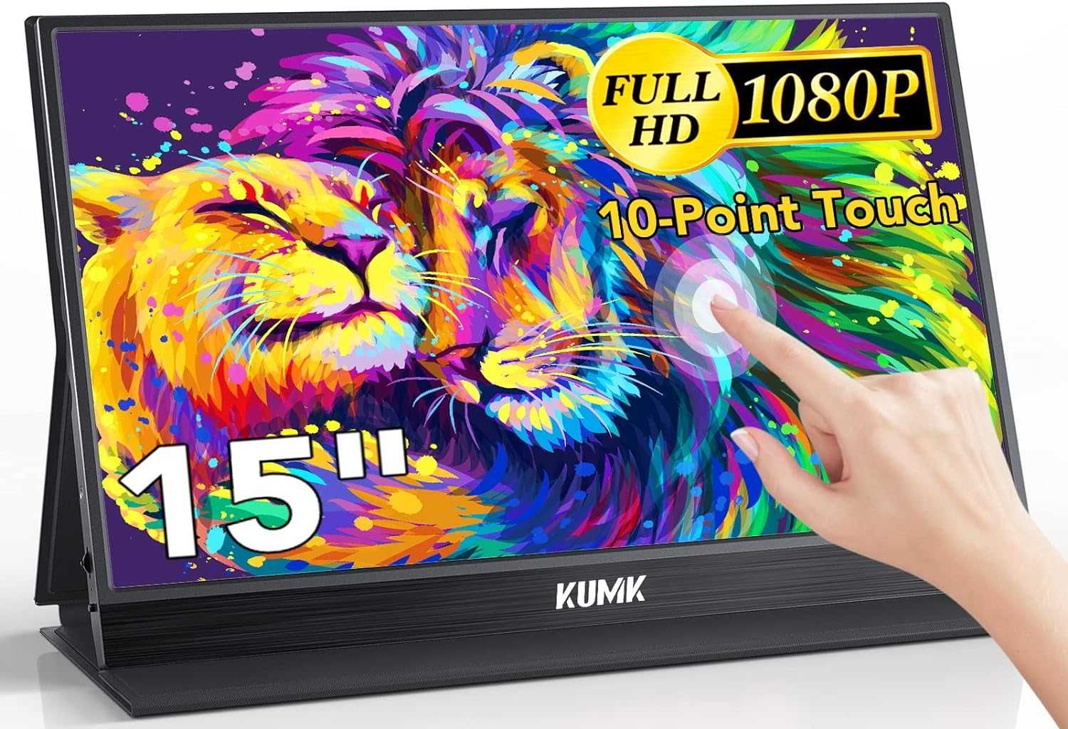 Портативный сенсорный монитор KUMK TH-150FCT 15" FHD|IPS|USB C|HDMI