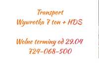 Transport wywrotka 7 ton +HDS