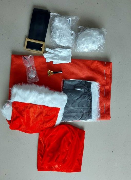 PROFESJONALNY strój Świętego Mikołaja 13el welur premium uniwersalny