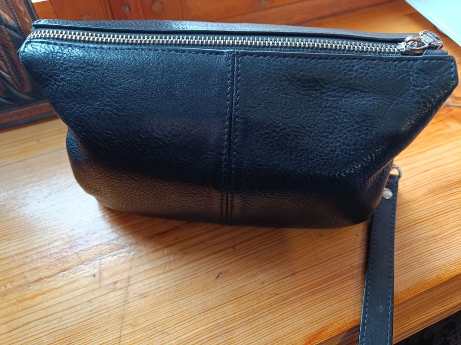 Мужской клач кожаний