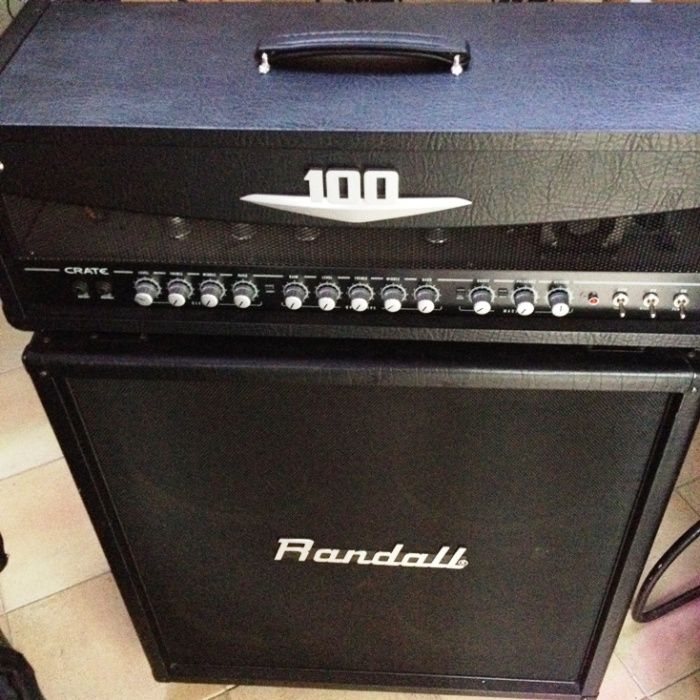 Crate V100H amplificador + Laney LX412A coluna NOVO!