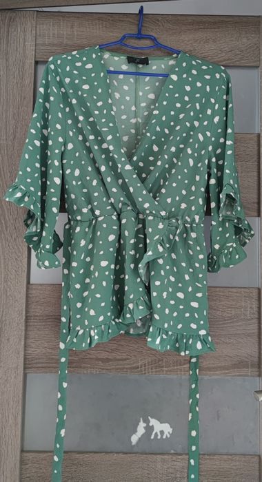 Bluzka jak sukienka z falbankami r. XL