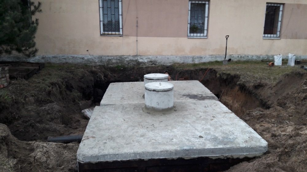 Zbiornik betonowy na szambo 10m3 z płyta najazdową Szamba z Atestem