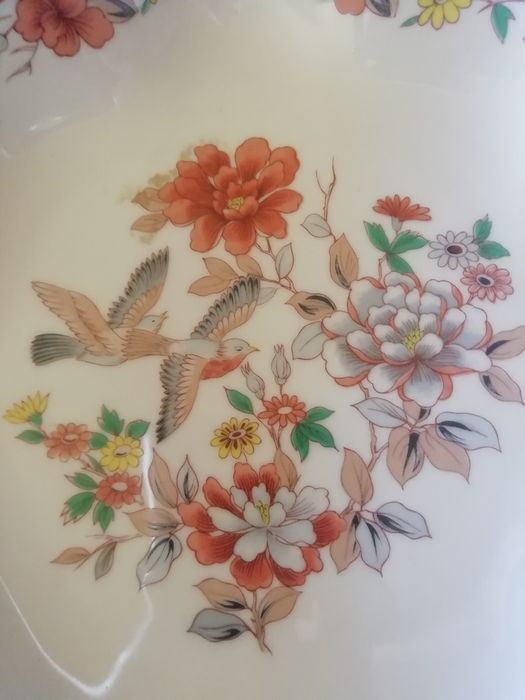 Concha Cantão em porcelana Vista Alegre motivo Magnólia