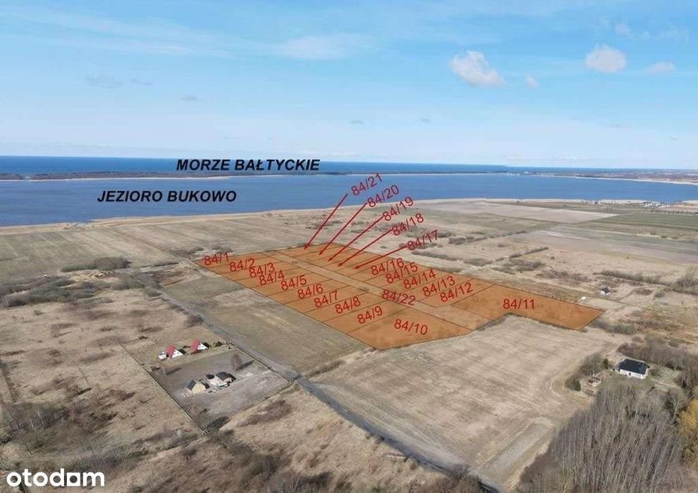 Działka budowlana nad Morzem i nad Jeziorem Buk