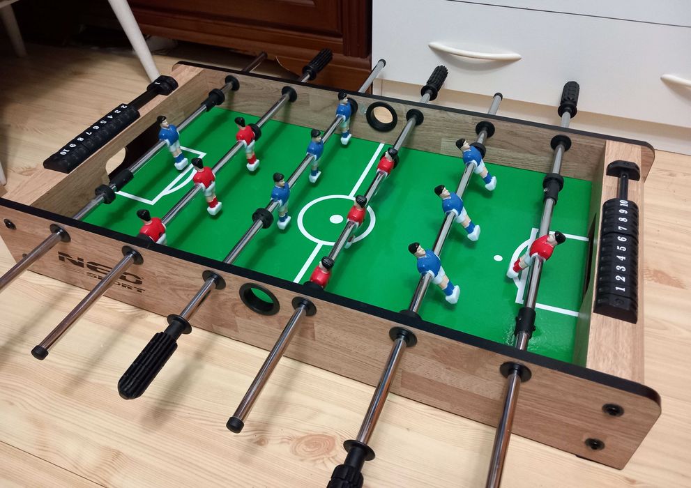 Piłkarzyki stołowe duże NEO-SPORT Stół do piłkarzyków 14 figur 82x43,5