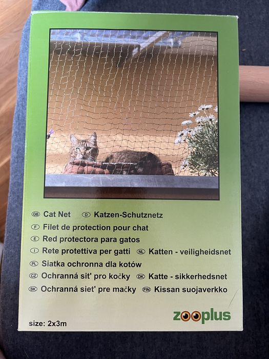 Siatka dla kota na balkon 2x3 zabezpieczenie zooplus ochronna