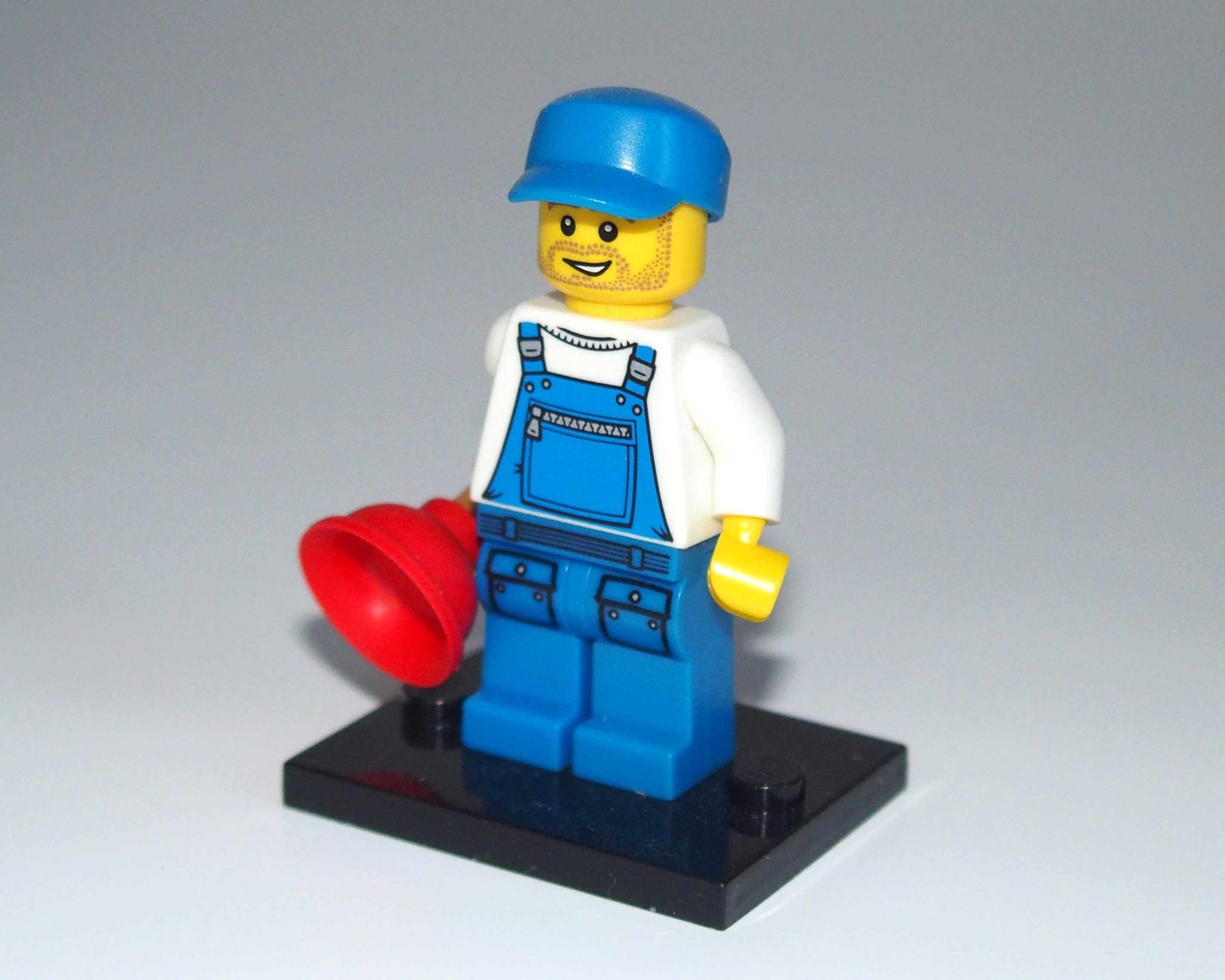Minifigurka LEGO - Hydraulik / Plumber - figurka seria 9