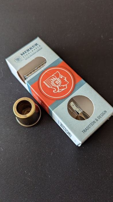 Merkur Solingen progress brass т-образный станок, бронза