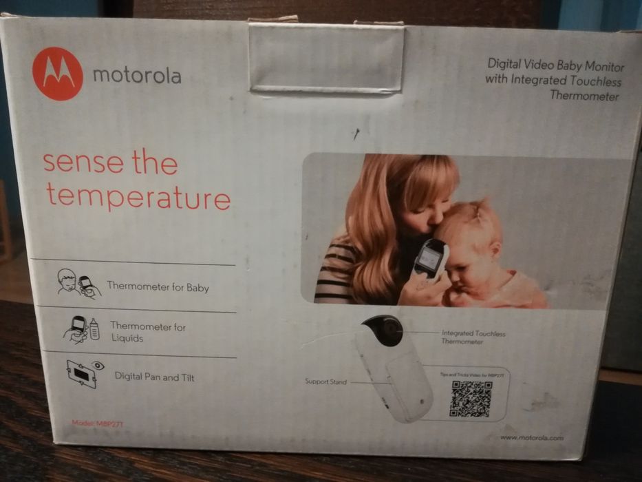 Motorola MBP27T Elektroniczna niania audio video + termometr Nowa