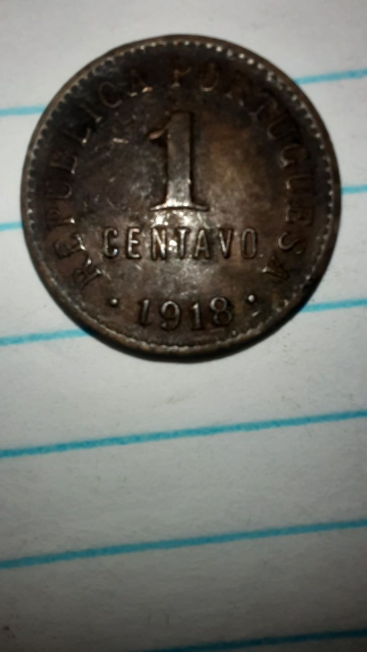 Moeda 1 centavo de 1918