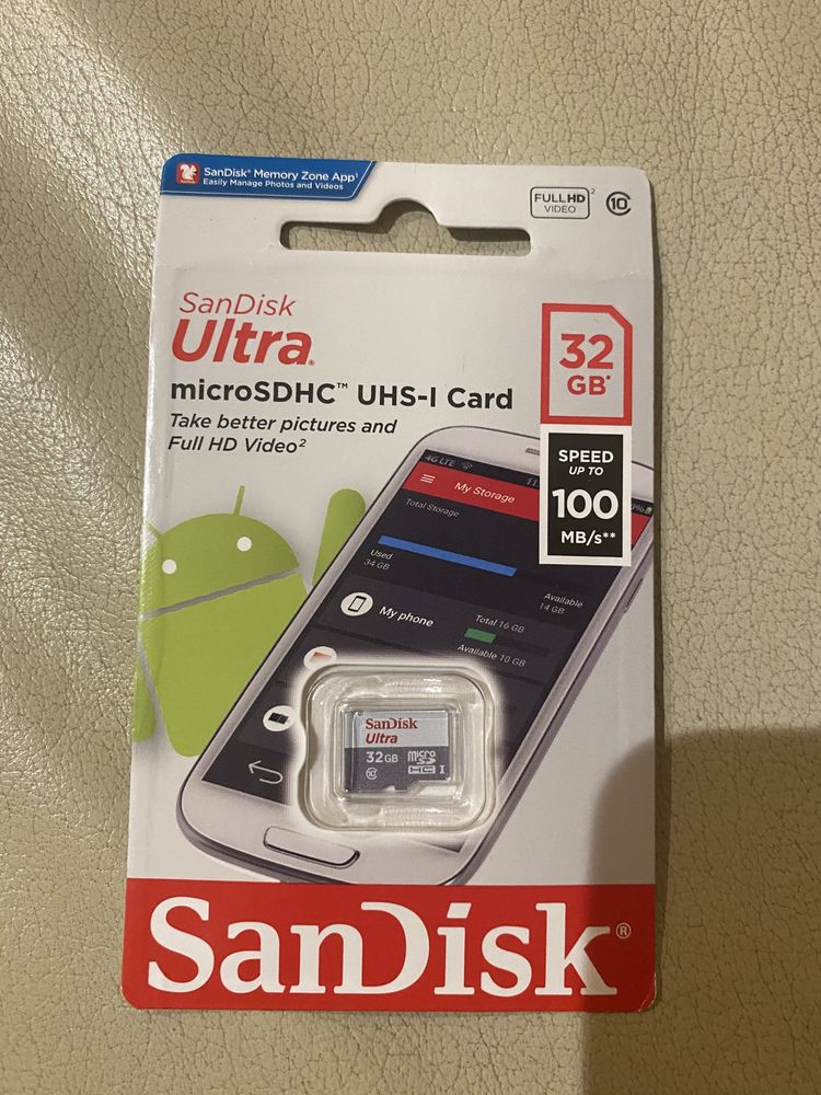 SanDisk micro SDHC uhs-I card 32 GB