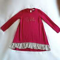 Bluzka z długim rękawem Tunika Sukienka 116 dla dziewczynki