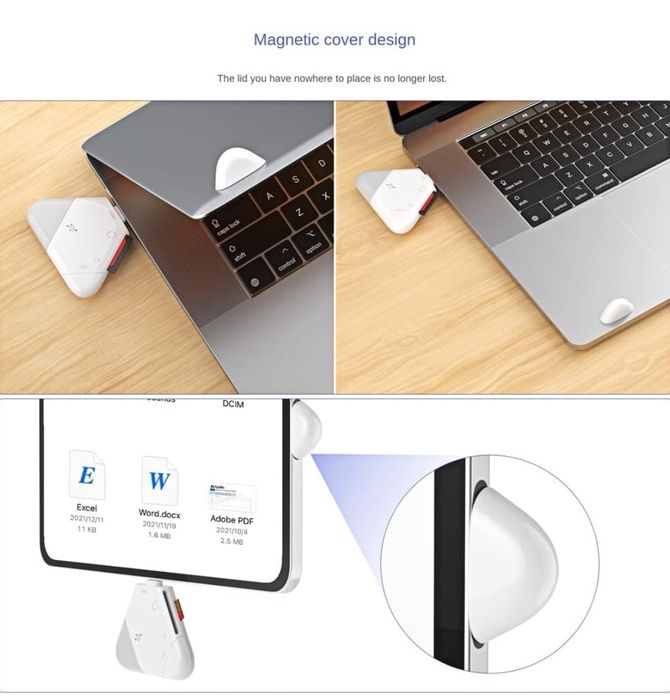 Czytnik kart pamięci 3 w 1 SD/TF APPLE+USB+USB-C+Micro USB