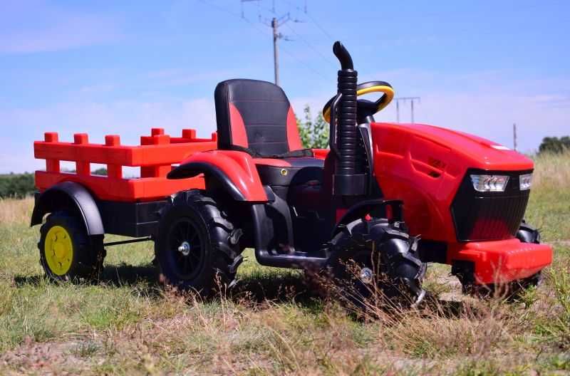 Mega Traktor Z Przyczepą, Koła Pompowane, /Tt99D