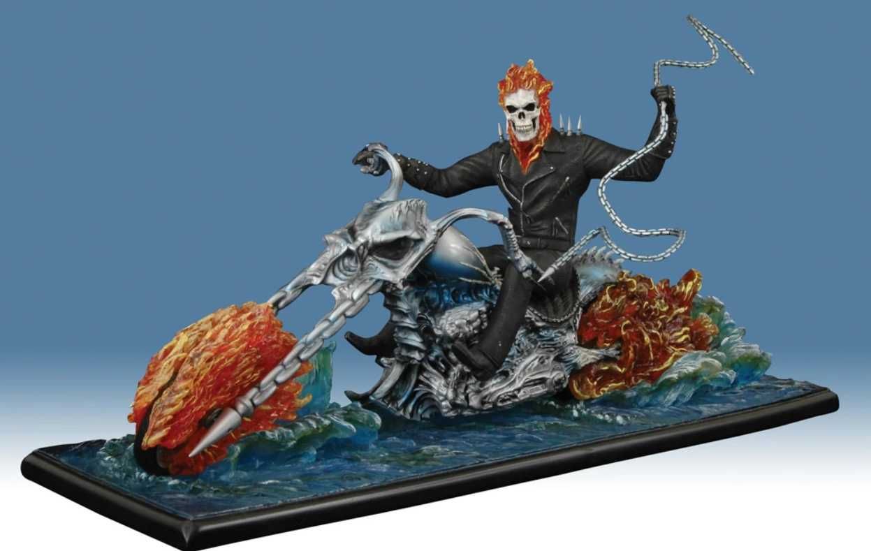 Ghost Rider on Water Movie Statue Diamond Gentle Giant nie Sideshow