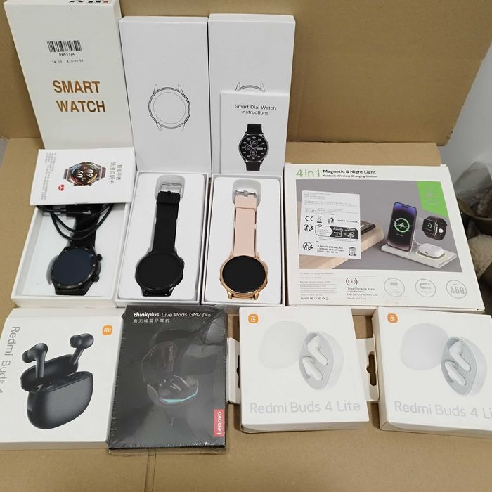 MEGA ZESTAW Elektroniki Powystawowej! Smartwatche, Redmi Buds, Lenovo