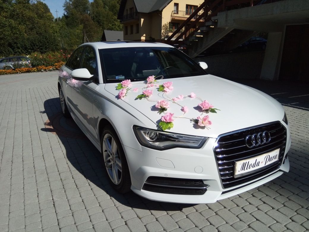 Audi A6 S-Line  Super Promocja!! białe auto ślubu limuzyna