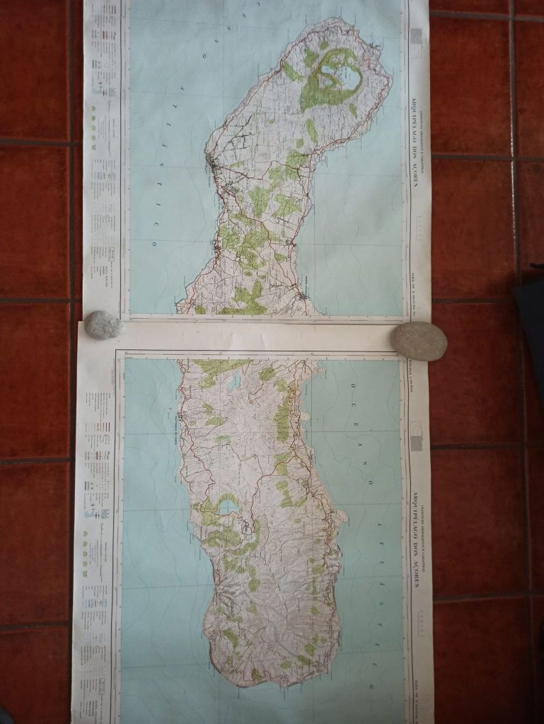 Mapas da ilha de São Miguel, Açores
