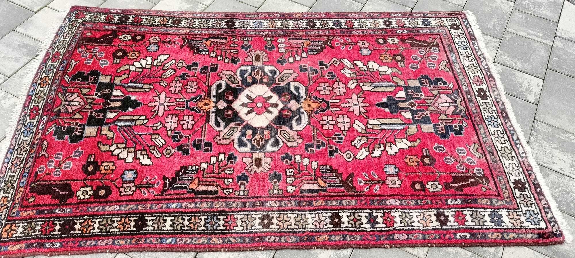 Hamadan dywan wełniany tkany ręcznie 167 x 102 cm wełna perski