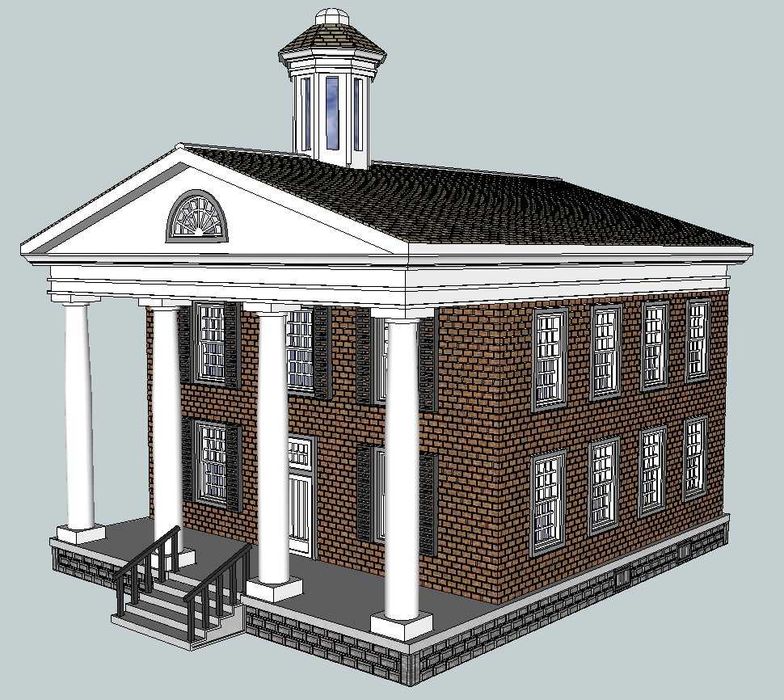 модель многоэтажки для жд макета