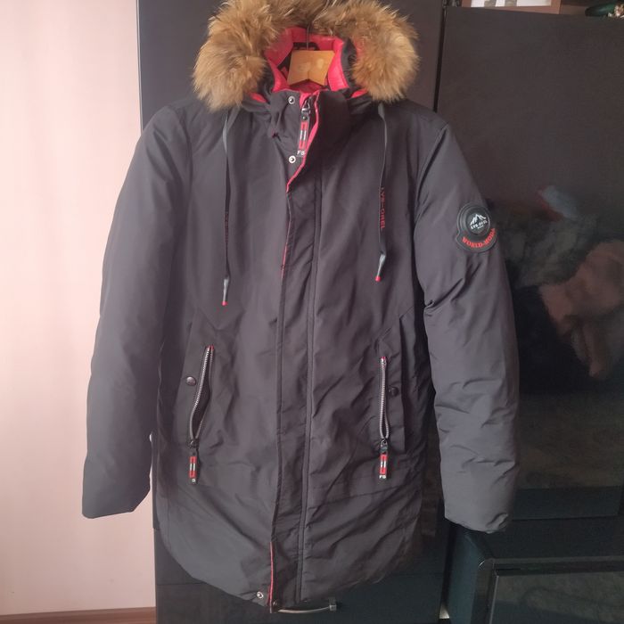 Пуховик подовжений зима на підлітка