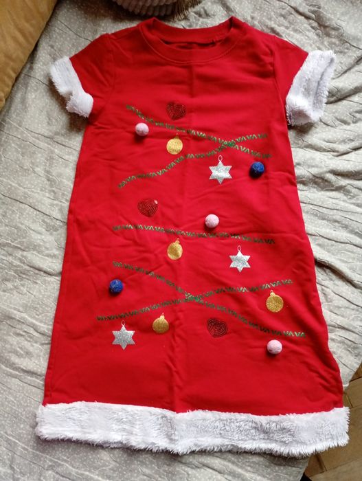 Sukienka świąteczna 122-128