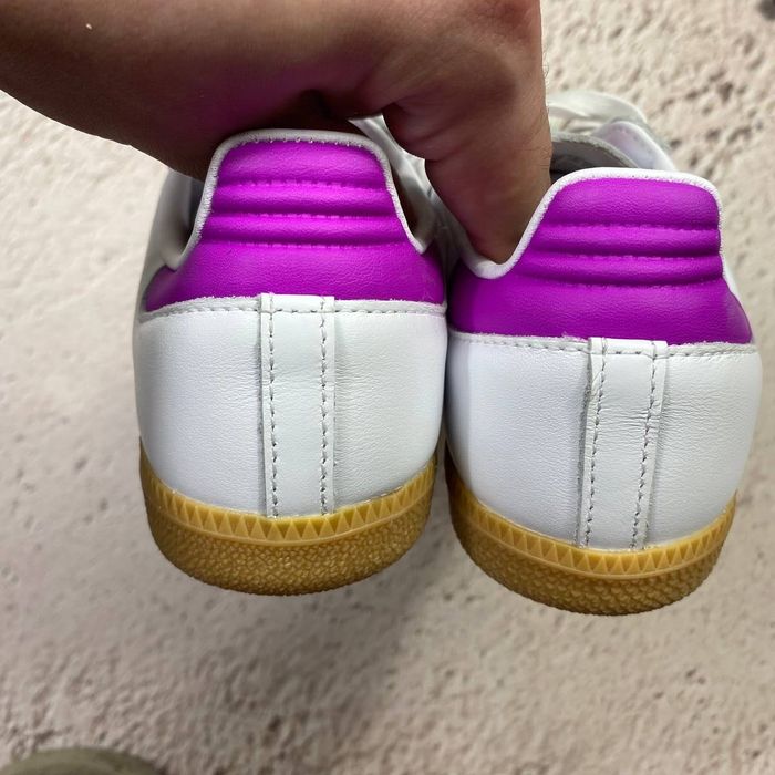 оригінал ih2873 нові жіночі кеди adidas casual samba og white/purple