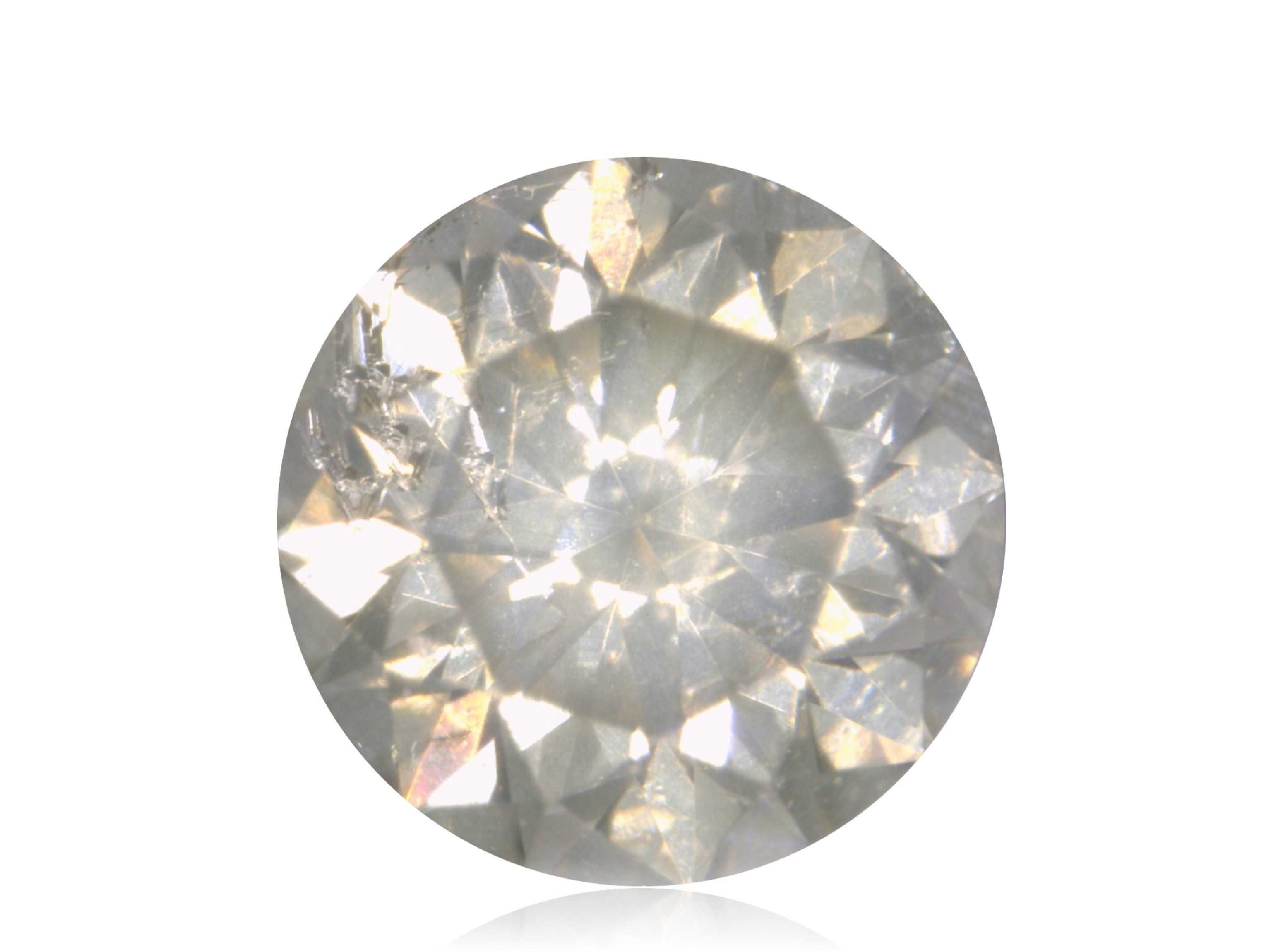 Naturalny Diament 0.07ct Żółty Brylant I1