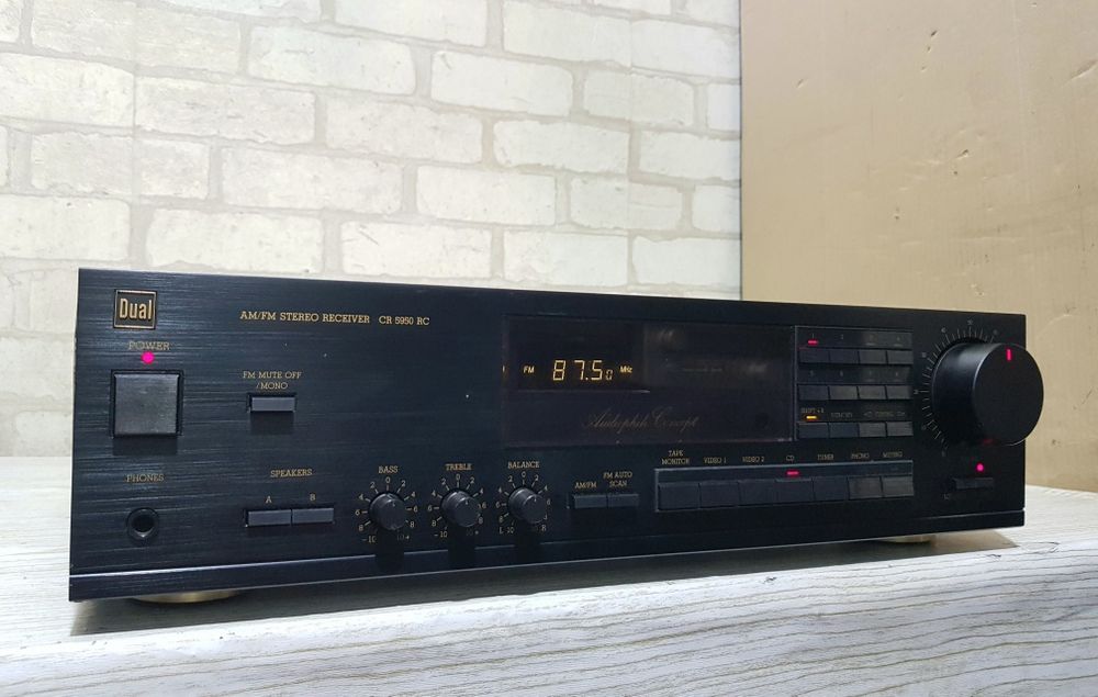 FM/AM Стерео ресивер/підсилювач Dual CR 5950 2x130 Вт б/у з  Німеччини