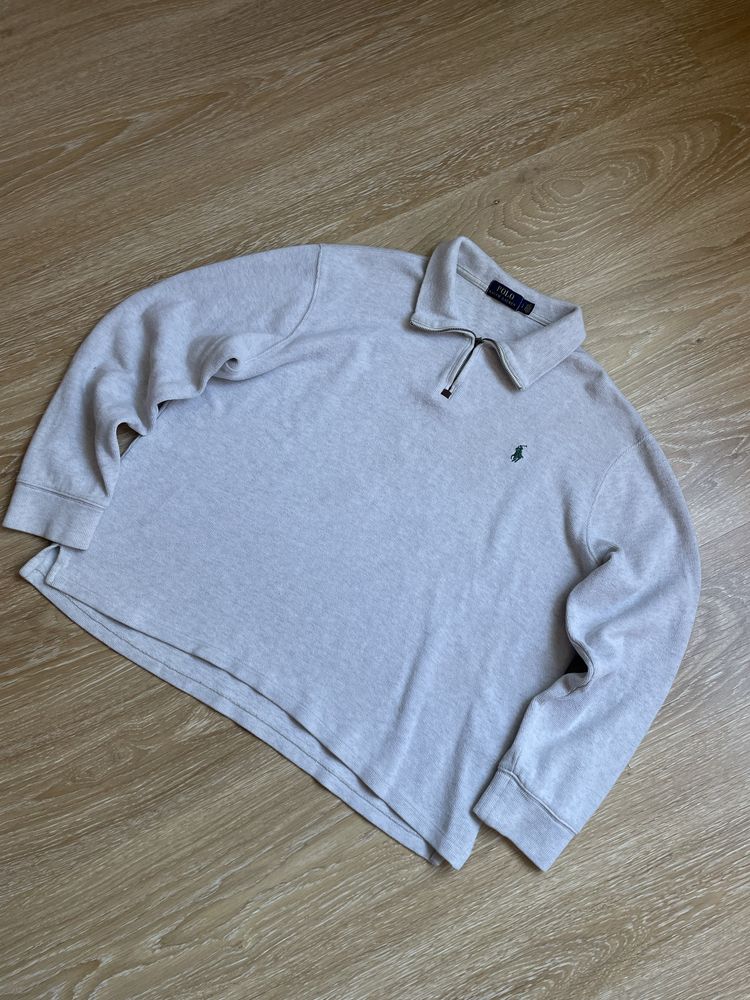 Бежевий 1/4 зіп Ralph Lauren Polo