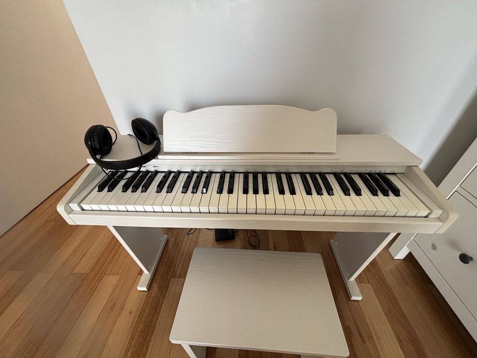 JDP-1 Piano Digital Junior da Gear4music, Branco - Como Novo