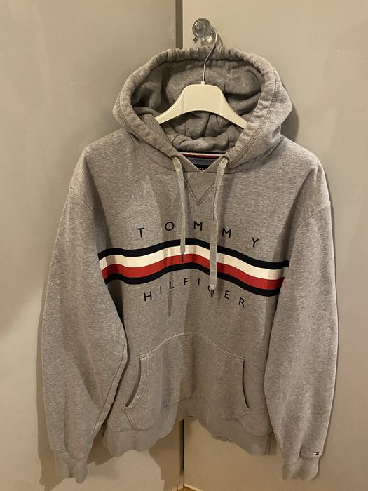 Szara bluza z kapturem Tommy Hilfiger L unisex