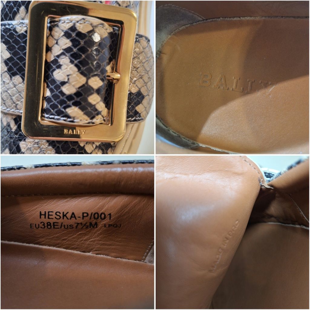 Слипоны Bally 38 размер слиперы сникерси кеды натуральная кожа оригина