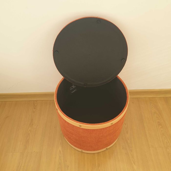 BANQUETA 23571 P TIJOLO EM LINHO COM ARRUMAÇÃO 35X35X33