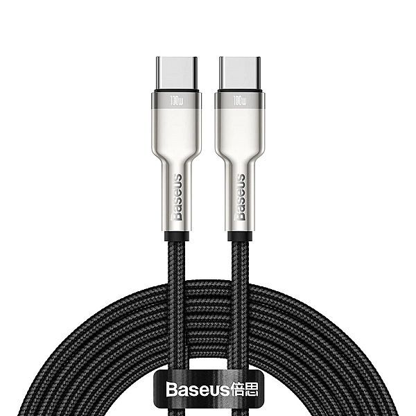Kabel Baseus Cafule Series Metal Data Usb-c / Usb-c Pd Qc Scp 100w 5a