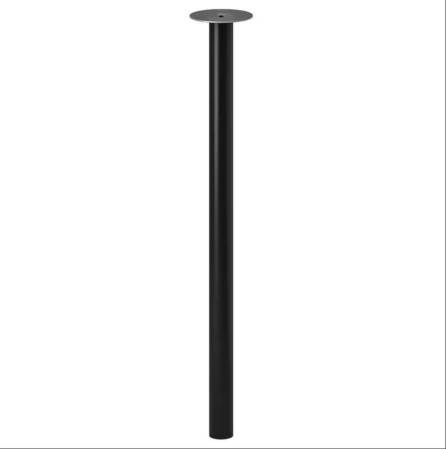 2x Pés / Pernas de Mesa Escritório IKEA ADILS preto