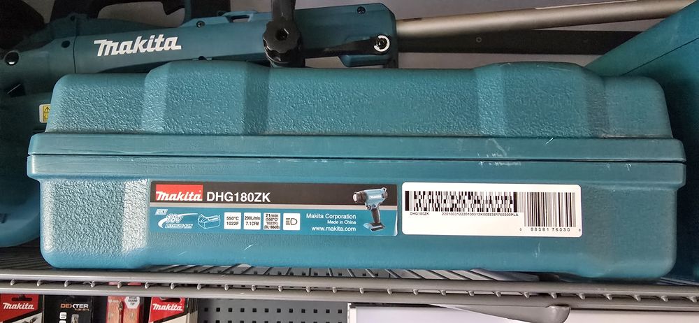 Opalarka akumulatorowa 18V Makita DHG180 - jak nowa!