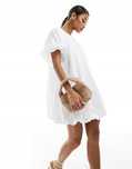 Asos Design 38 M Biała Sukienka Puffball Mini J28940