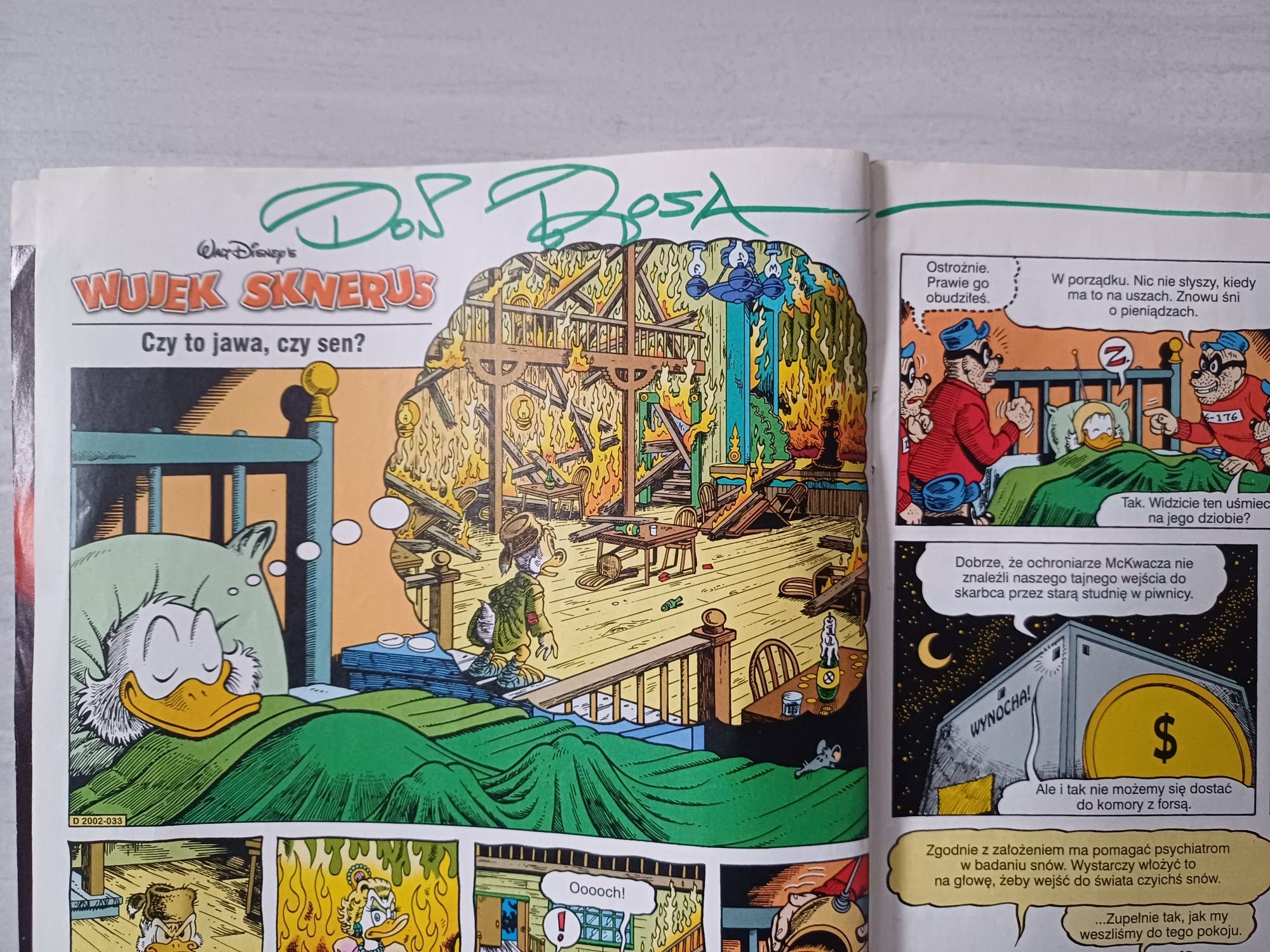 Kaczor Donald, Don Rosa- autograf, Sknerus Mckwacz