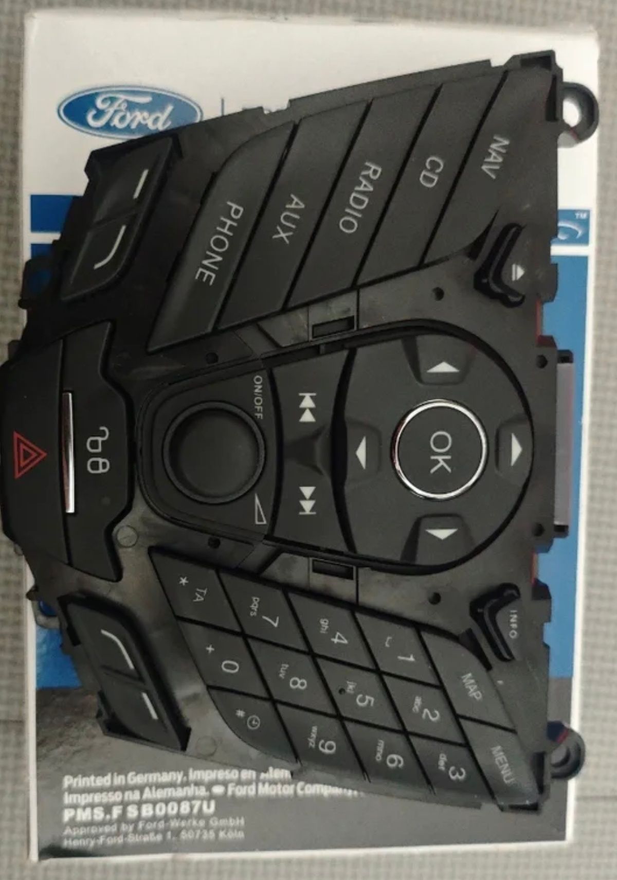 Painel de rádio Ford Focus ou C-max 2010/15