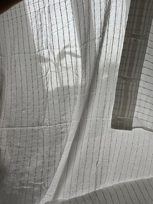 Naturalne Bawełniane firanki - 2 sztuki