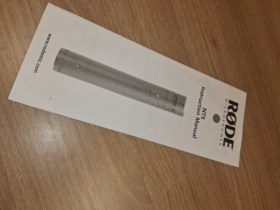 N041 Instrukcja Obsługi Mikrofonu RODE NT5 Oryginalna Manual Booklet