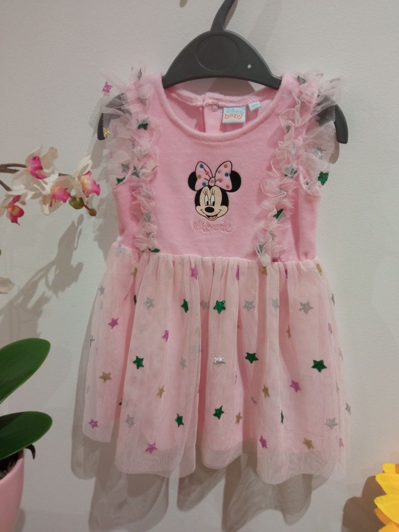 Vestido princesa veludo Minnie bebé 6 meses Disney Baby