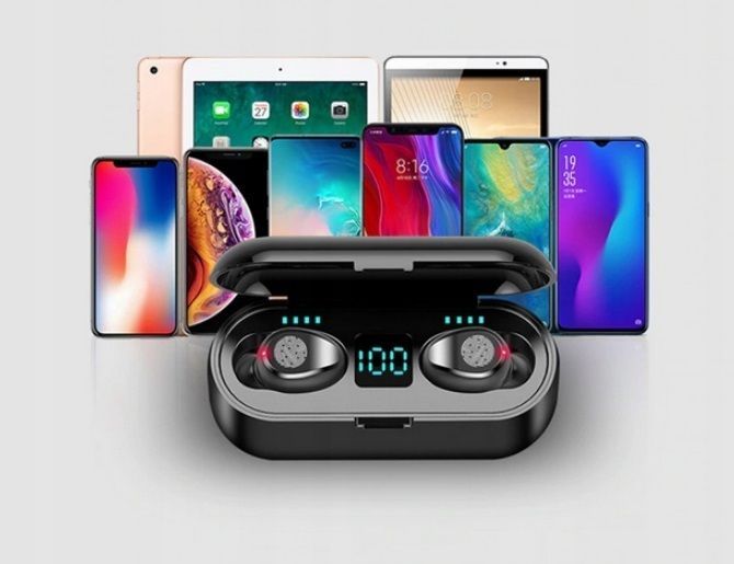 Słuchawki Bluetooth F9 TWS V5.0 Wodoodporne