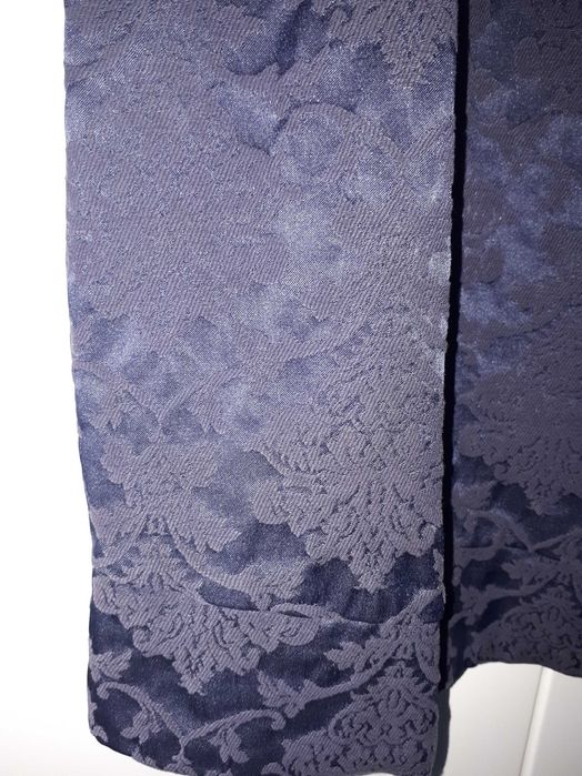 Elegancka sukienka ciążowa, granatowa, żakard, Happy Mum, L